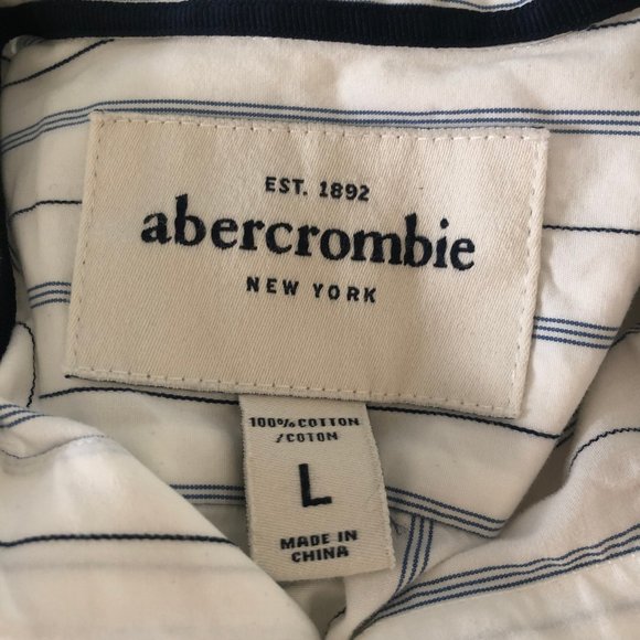 ABERCROMBIE Boys Striped Button Down - Picture 3 of 3